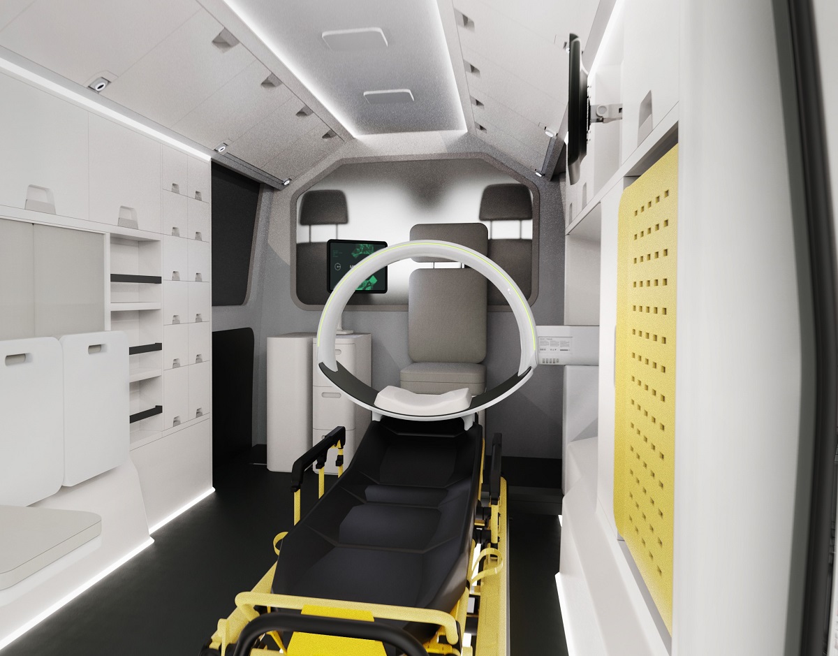 Micro-X CT Scanner inside Ambulance